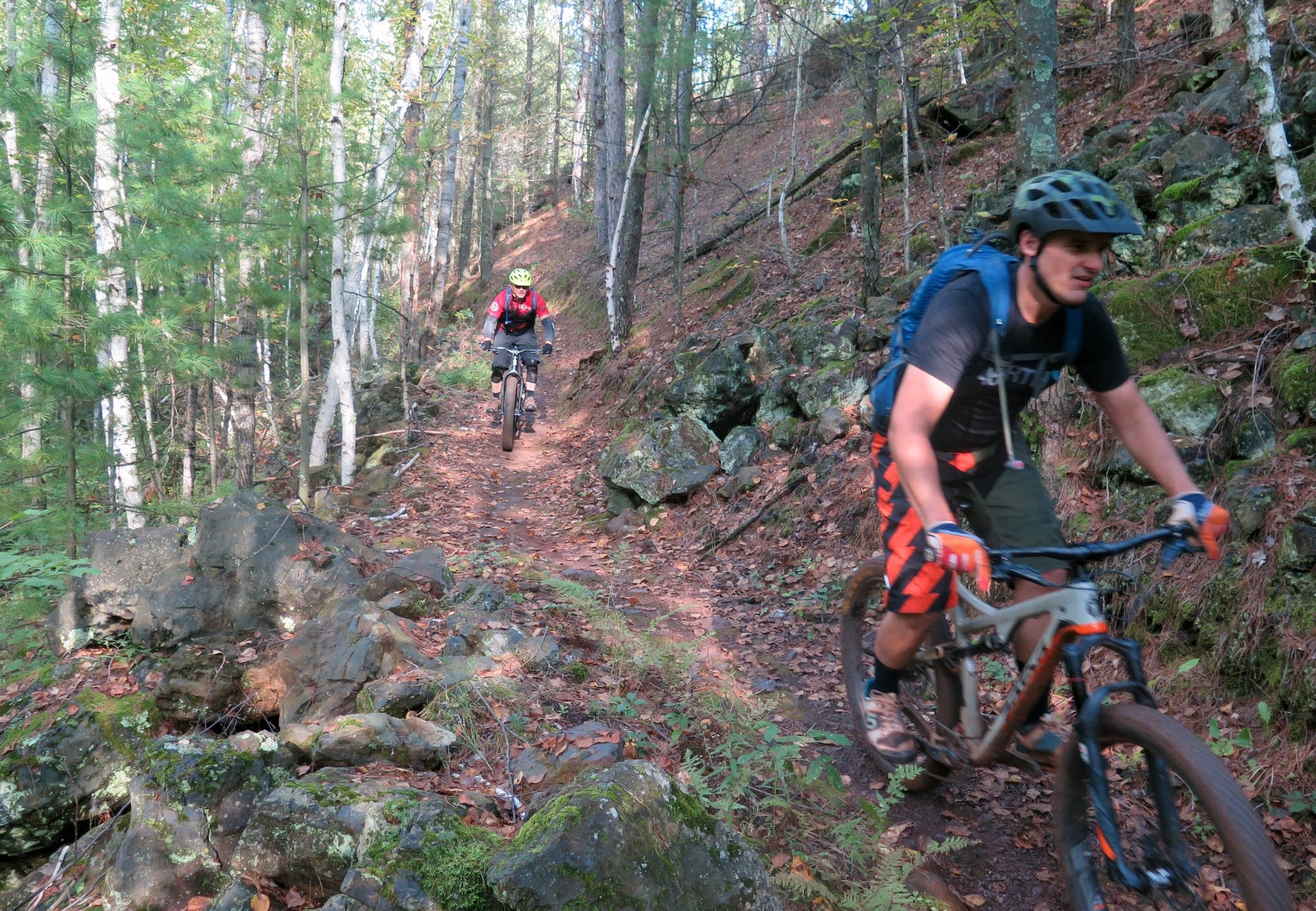 Cuyuna, Minnesota tourism photo featured in a Creative City Developments case study: Cuyuna mountain bike trail