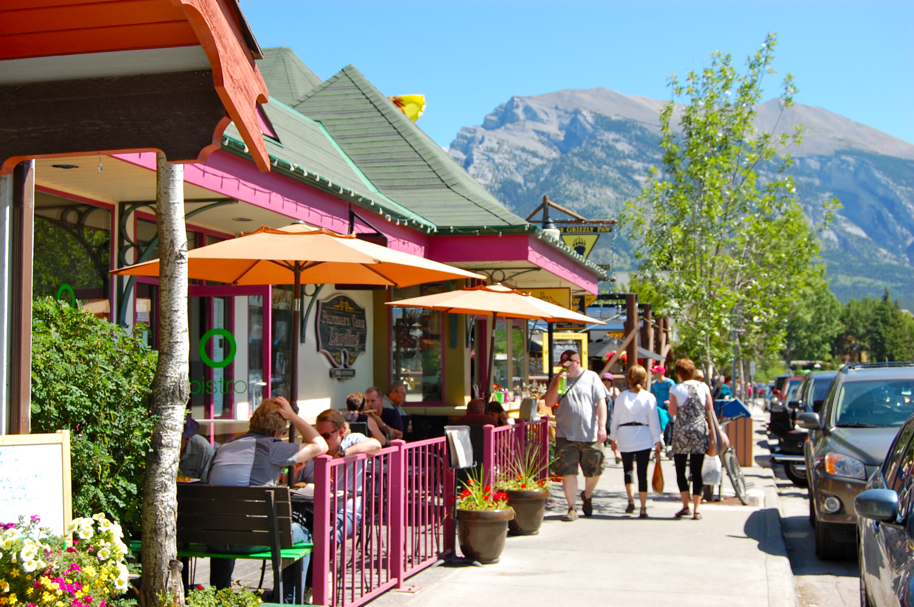 Canmore, AB, Canada tourism photo featured in a Creative City Developments case study: Canmore Alberta mountain landscape