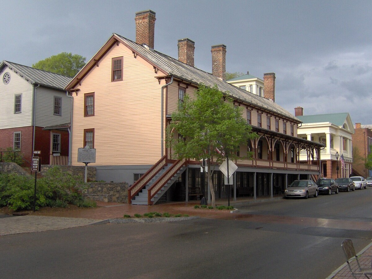 The 1797 Chester Inn on West Main Street in Jonesborough, Tennessee, now a state historic site and museum