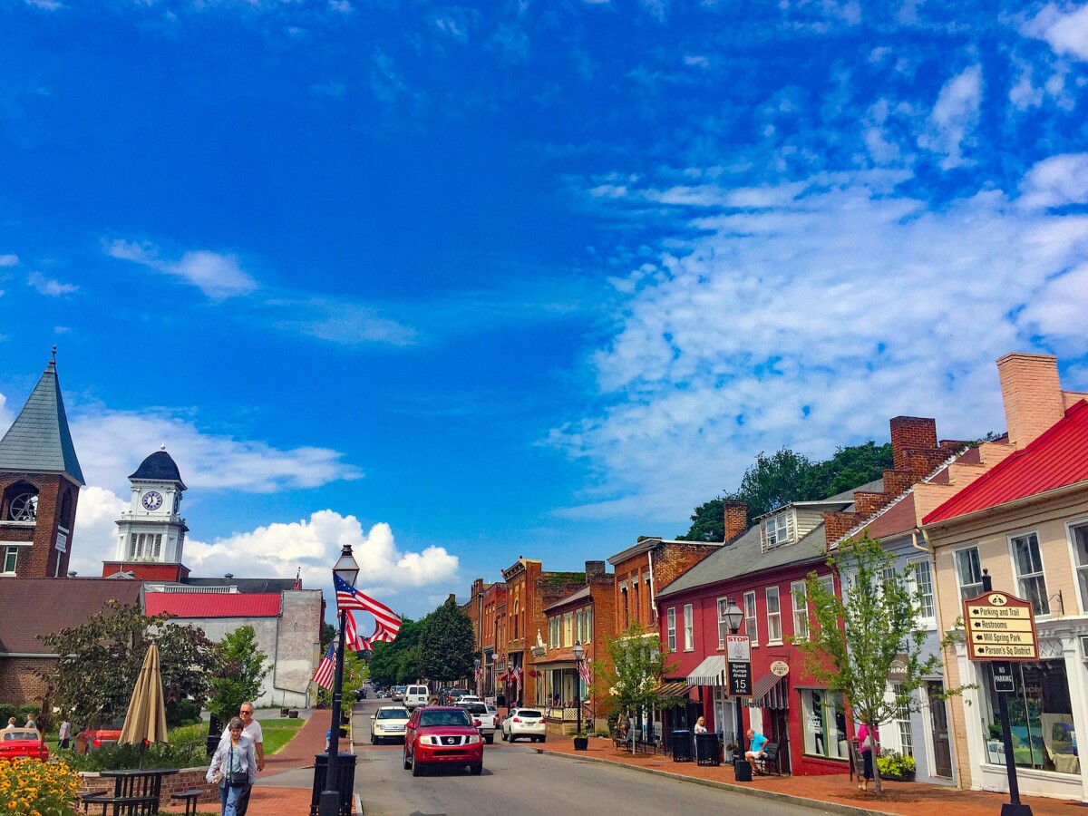 Main Street in Jonesborough, Tennessee, the storytelling capital of the world, a Creative City Developments case study