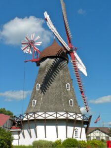 The Danish Windmill in Elk Horn, Iowa.