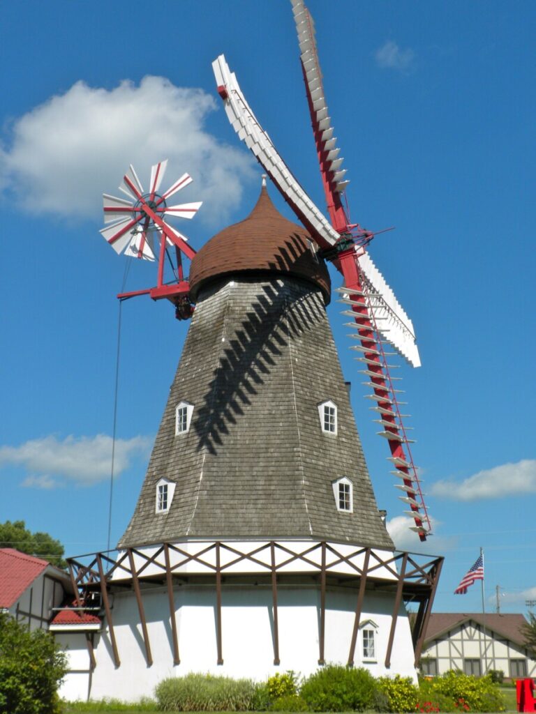 The Danish Windmill in Elk Horn, Iowa.