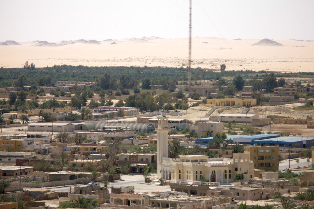 The Siwa Oasis (Siwah, Isiwan), an oasis in Egypt to the east of Great Sand Sea (Western Desert), about 50 km east of the Libyan border, one of Egypt's most iso