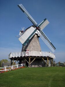 The windmill at the Mennonite Heritage Village in Steinbach, Manitoba.