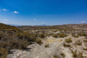 the desert of tabernas near almeria