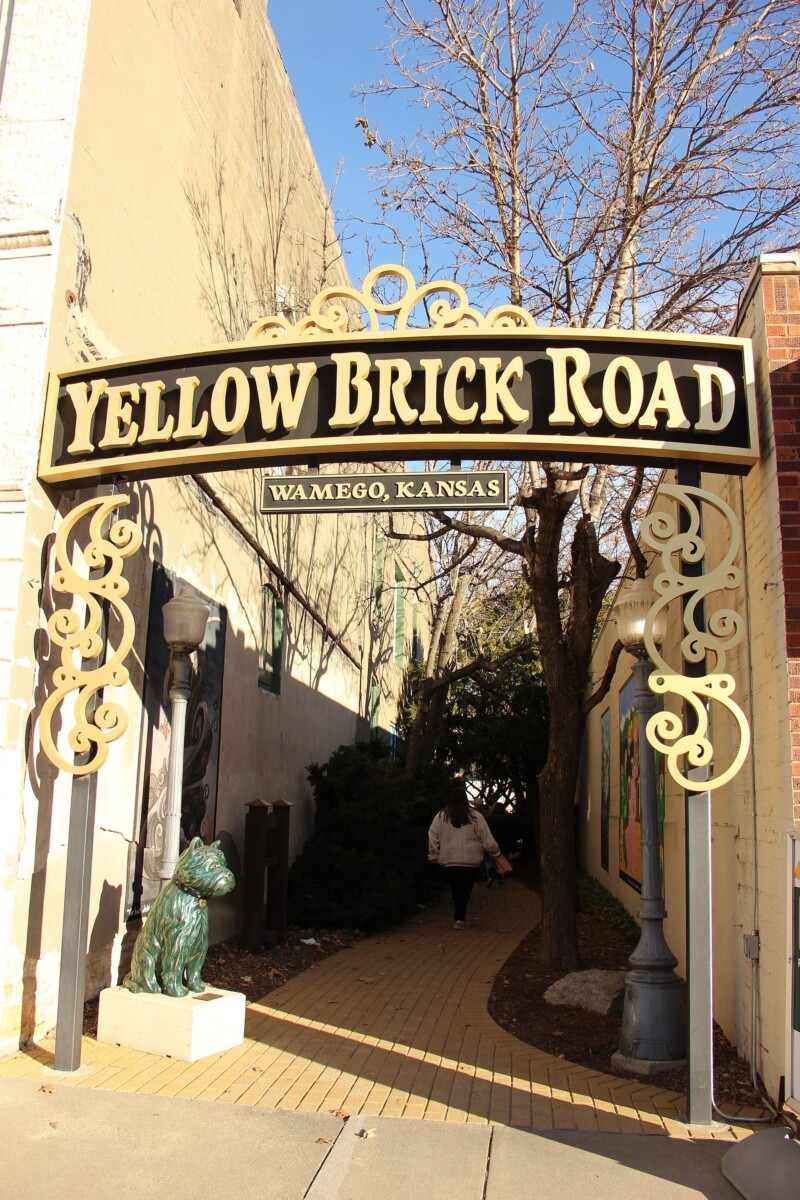 Wizard of Oz themed downtown Wamego, Kansas.